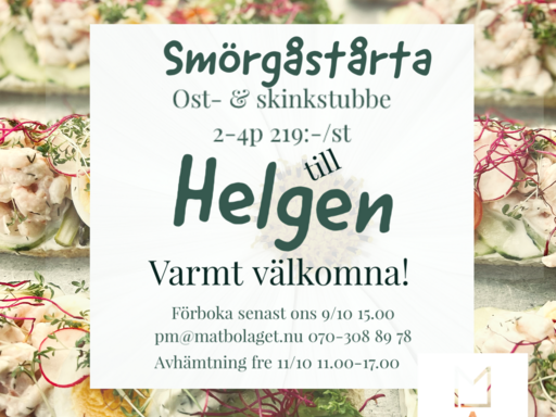 Smörgåstårta, ost- & skinkstubbe till helgen?